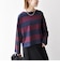 〈洗濯機可能〉ワイド ボーダー ボートネック TEE