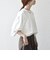 【WEB限定】〈洗濯機可能〉裏毛 パイピング ドロスト プルオーバー TEE