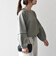 【WEB限定】〈洗濯機可能〉裏毛 パイピング ドロスト プルオーバー TEE