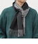 サープラスヤーン ウール カシミヤ リバーシブル パネル マフラー26AW◆