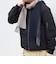 サープラスヤーン ウール カシミヤ リバーシブル パネル マフラー26AW◆