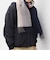サープラスヤーン ウール カシミヤ リバーシブル パネル マフラー26AW◆