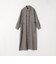 《予約》〈洗濯機可能〉ウールライク ポケット フレア ロング ワンピース［NAVY BLUE］