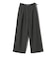 《予約》〈手洗い可能〉ミックス ツイード ベルト タック パンツ◆
