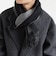 サープラスヤーン ウール カシミヤ リバーシブル ソリッド マフラー 26AW◆