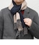 サープラスヤーン ウール カシミヤ リバーシブル ソリッド マフラー 26AW◆