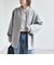 《予約》PURE WOOL ボトルネック コクーン ジップ ミディ コート