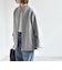 《予約》PURE WOOL ボトルネック コクーン ジップ ミディ コート