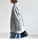 《予約》PURE WOOL ボトルネック コクーン ジップ ミディ コート