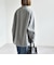 《予約》PURE WOOL ボトルネック コクーン ジップ ミディ コート