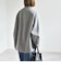 《予約》PURE WOOL ボトルネック コクーン ジップ ミディ コート