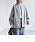 《予約》PURE WOOL ボトルネック コクーン ジップ ミディ コート