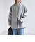 《予約》PURE WOOL ボトルネック コクーン ジップ ミディ コート