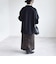 《予約》PURE WOOL ボトルネック コクーン ジップ ミディ コート