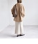 《予約》PURE WOOL ボトルネック コクーン ジップ ミディ コート