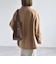 《予約》PURE WOOL ボトルネック コクーン ジップ ミディ コート