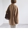 《予約》PURE WOOL ボトルネック コクーン ジップ ミディ コート