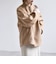 《予約》PURE WOOL ボトルネック コクーン ジップ ミディ コート