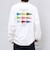 SNOOPY コラボ ヴィンテージライク ペナント グラフィック プリント Tシャツ(ロンT)◇