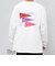 SNOOPY コラボ ヴィンテージライク ペナント グラフィック プリント Tシャツ(ロンT)◇