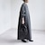 《予約》〈手洗い可能〉メルトンライク ジャージー バンドカラー Aライン シャツ ワンピース