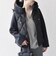 【WEB限定】キルティング コンビ フーディー ジップ ブルゾン
