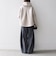 【WEB限定】キルティング コンビ フーディー ジップ ブルゾン