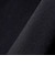 〈洗濯機可能〉裏起毛 バンドカラー フレア ブラウス［NAVY BLUE］