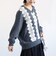 《予約》【WEB限定】〈手洗い可能〉アンゴラ混 レース コンビ Vネック ニット プルオーバー