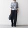 《予約》エア ニードル センタープレス ストレート パンツ