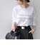 〈洗濯機可能〉レタリング ロゴ プリント TEE