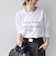 〈洗濯機可能〉レタリング ロゴ プリント TEE