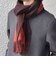 サープラスヤーン ウール カシミヤ リバーシブル ソリッド マフラー 26AW (ブラウン)◆