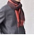 サープラスヤーン ウール カシミヤ リバーシブル ソリッド マフラー 26AW (ブラウン)◆