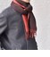サープラスヤーン ウール カシミヤ リバーシブル ソリッド マフラー 26AW (ブラウン)◆