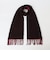サープラスヤーン ウール カシミヤ リバーシブル ソリッド マフラー 26AW (ブラウン)◆