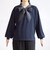 〈手洗い可能〉布帛 ボウタイ コンビ 2WAY トップス