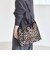 《予約》チャーム付き 2way スクエア トート バッグ leopard/solid（A4対応）