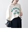 《予約》〈手洗い可能〉キーネック ラメ ロゴ ニット プルオーバー