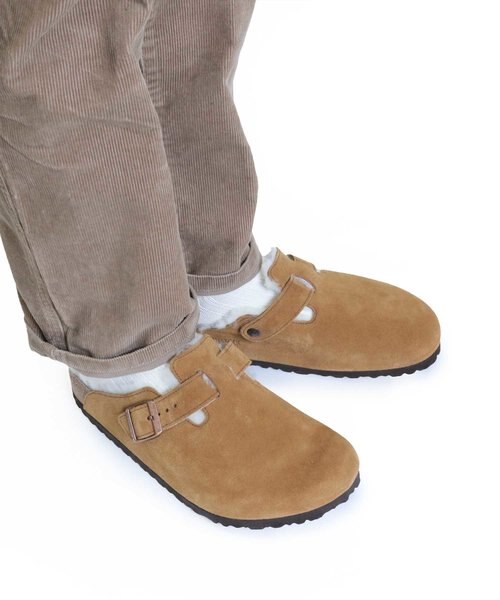 ビルケンシュトック】ボストン/ミンク スエードレザー シープスキン