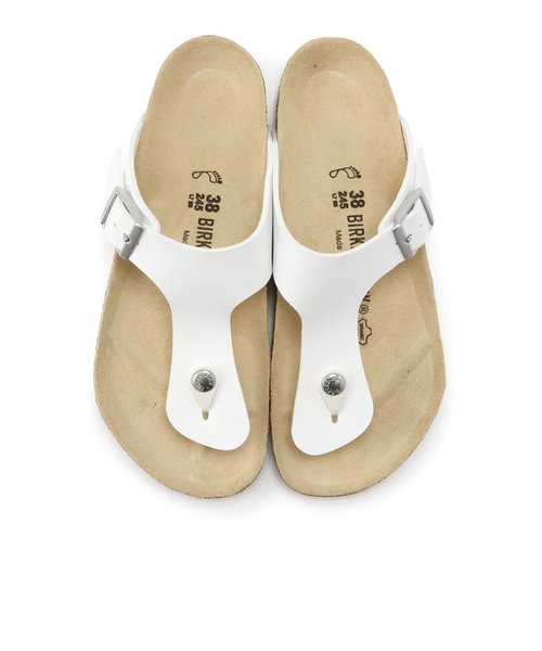 ビルケンシュトックBIRKENSTOCKギゼビルコフローラムゼス白26㎝美品即日 ビルケンシュトック ギゼ ビルコフロー ホワイト BIRKENSTOCK