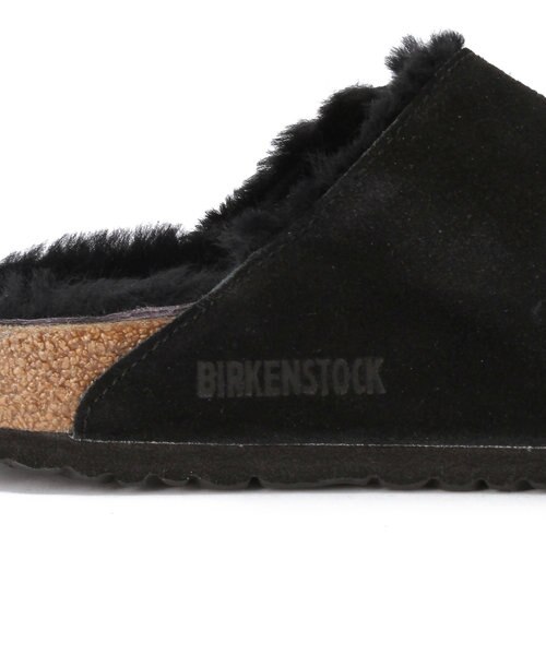ビルケンシュトック　BIRKENSTOCK アリゾナ　スエードレザーシープスキン ビルケンシュトック】アリゾナ/ブラック スエードレザー シープ