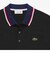 トリコロールリブニットポロシャツ