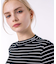 モックネックロングスリーブTシャツ