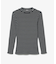モックネックロングスリーブTシャツ
