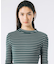 モックネックロングスリーブTシャツ