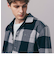 プレーン×バッファローチェックリバーシブルシャツアウター