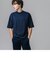 5分袖モックネックサマーニットTシャツ