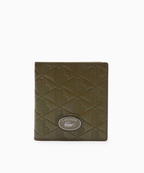 モノグラム RFID 二つ折りレザーウォレット｜ラコステの通販｜&mall