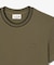 ラインドリブネック鹿の子地Tシャツ